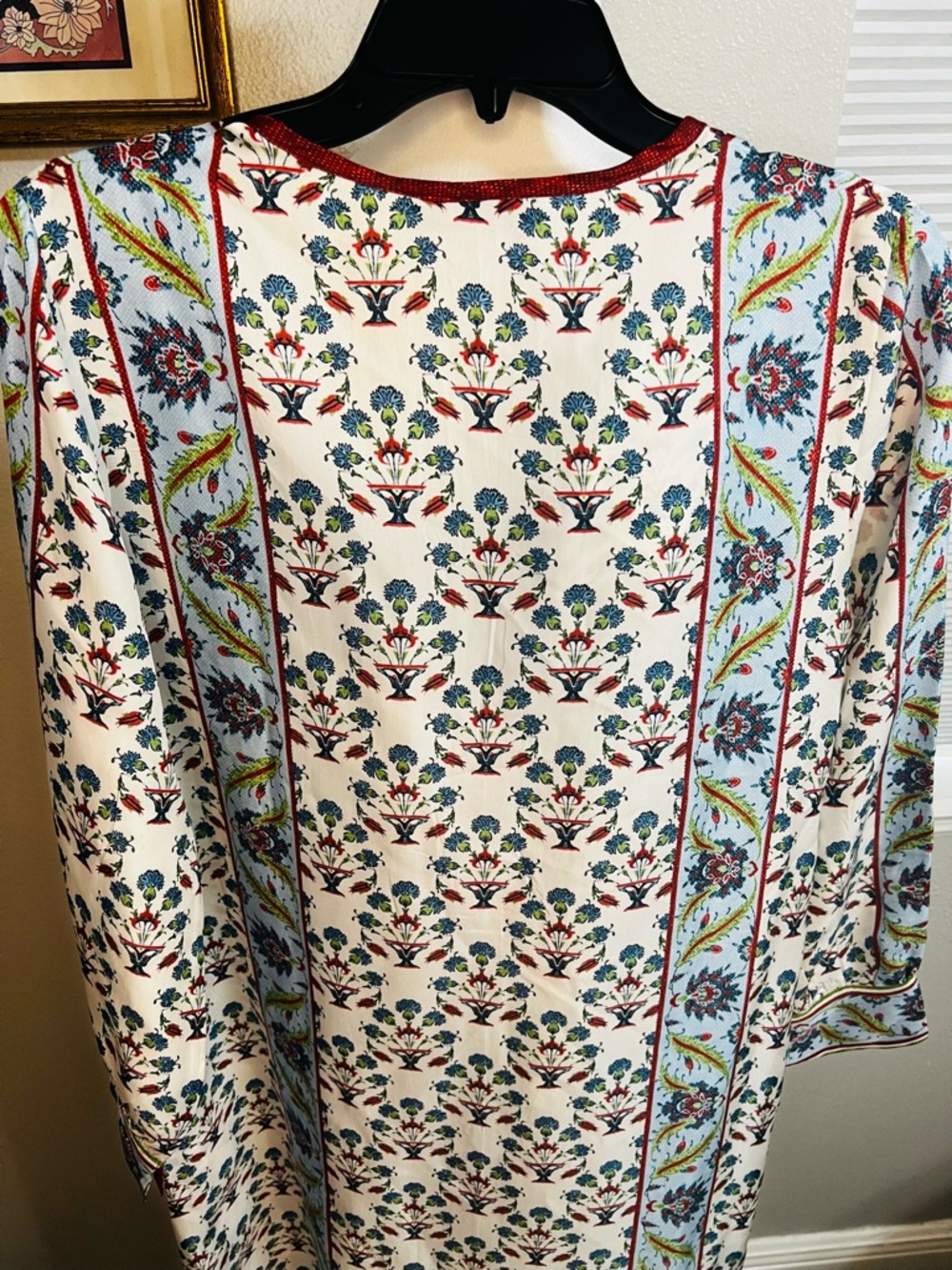 D'Ascoli Silk Shirtdress Button down
Small S Floral stripes - Picture 9 of 15